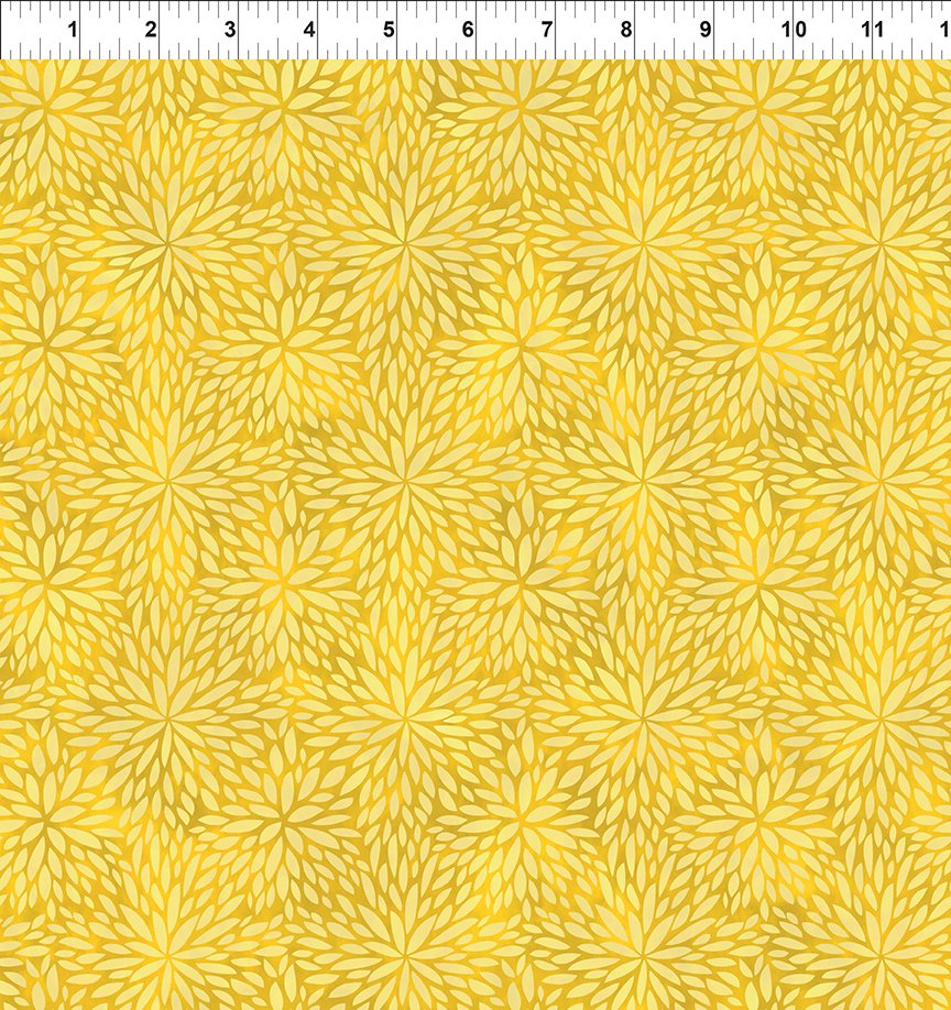 Sunshine by Jason Yenter  Mum Yellow  9ss-1 Cotton Woven Fabric