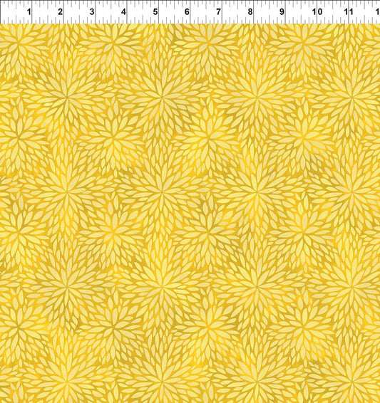 Sunshine by Jason Yenter  Mum Yellow  9ss-1 Cotton Woven Fabric
