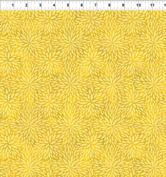 Sunshine by Jason Yenter Mum Yellow 9ss-1 Cotton Woven Fabric