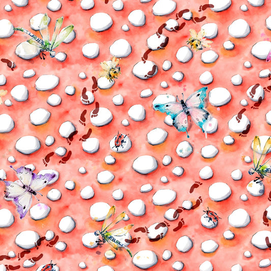Fairy Garden by Sillier than Sally Designs Mushroom Top    FAIG5158-R Cotton Woven Fabric