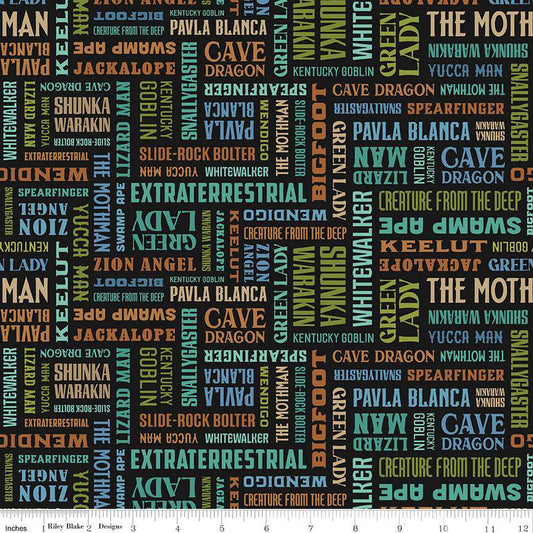 Licensed Legends of National Parks Names Multi C13282-MULTI Cotton Woven Fabric