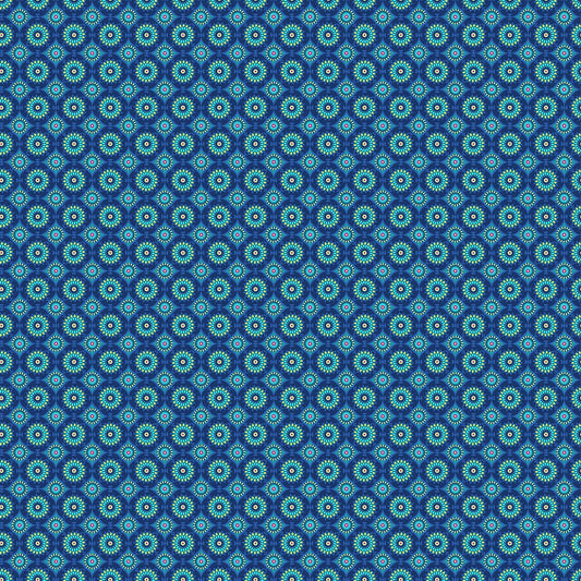 Wild by Natural Born Quilter Brett Lewis Natural Rhythm Navy 24974-49 Cotton Woven Fabric