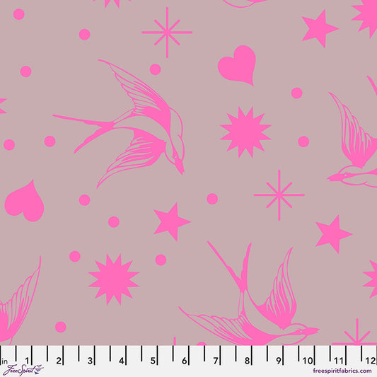 Neon True Colors by Tula Pink Neon Fairy Flake Cosmic    PWTP157.COSMIC Cotton Woven Fabric