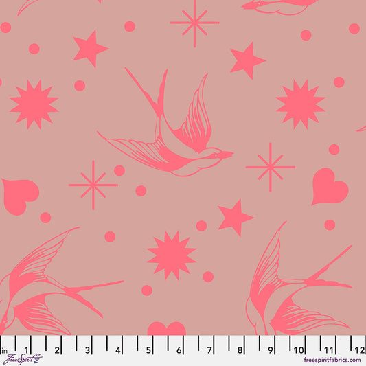 Neon True Colors by Tula Pink Neon Fairy Flake Nova    PWTP157.NOVA Cotton Woven Fabric