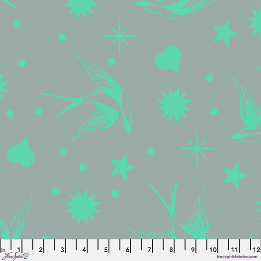 Neon True Colors by Tula Pink Neon Fairy Flake Spirit    PWTP157.SPIRIT Cotton Woven Fabric