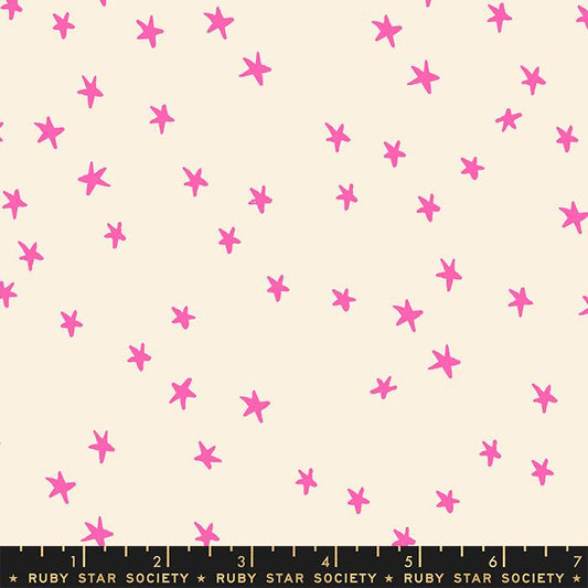 Starry by Alexia Marcelle Abegg of Ruby Star Society Neon Pink    RS4109-36 Cotton Woven Fabric