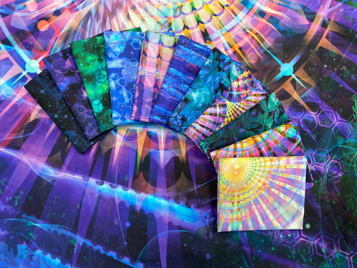 Night Vision Digital by Simon Jaiduk Leaves Turquoise    DP25093-64 Cotton Woven Fabric