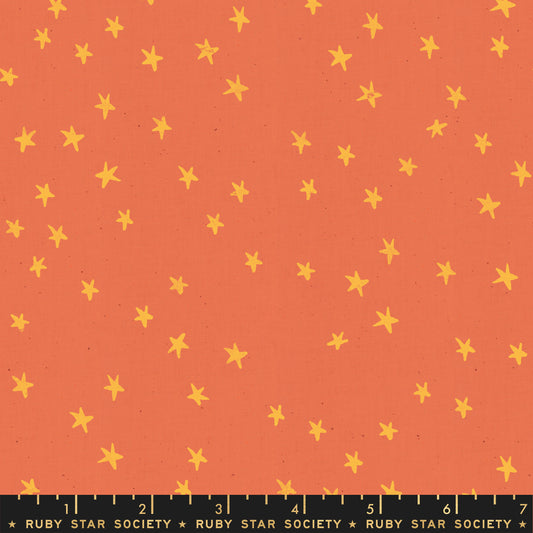 Starry by Alexia Marcelle Abegg of Ruby Star Society Papaya    RS4006-18 Cotton Woven Fabric