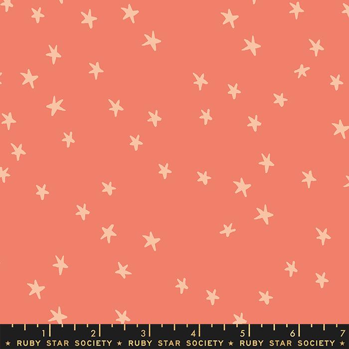 Starry by Alexia Marcelle Abegg of Ruby Star Society Papaya    RS4109-54 Cotton Woven Fabric