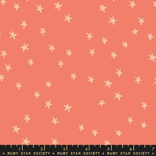 Starry by Alexia Marcelle Abegg of Ruby Star Society Papaya    RS4109-54 Cotton Woven Fabric
