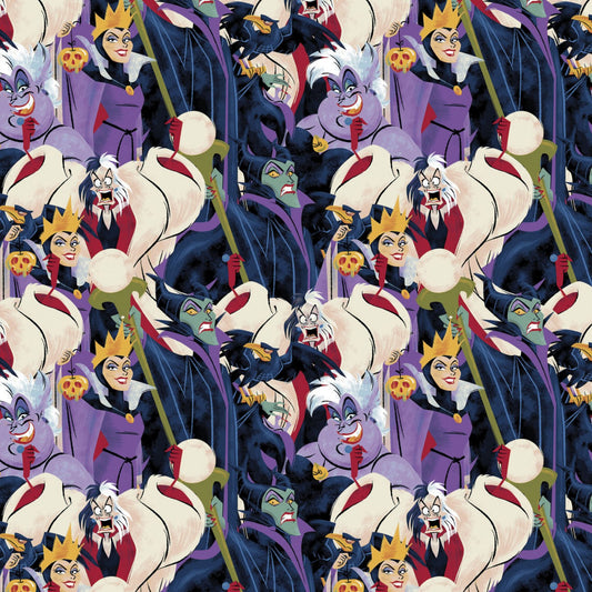 New Arrival:  Licensed Disney Villains Mayhem Party of Villains    85130801-1 Cotton Woven Fabric