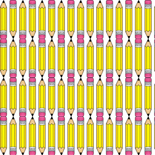 It's Elementary by Pam Bocko Pencil Stripe Yellow    6306S-44 Cotton Woven Fabric