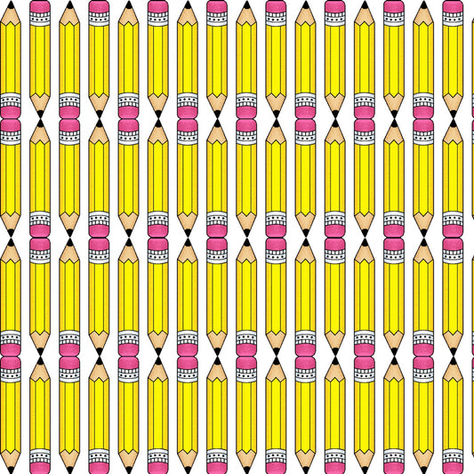 It's Elementary by Pam Bocko Pencil Stripe Yellow 6306S-44 Cotton Woven Fabric
