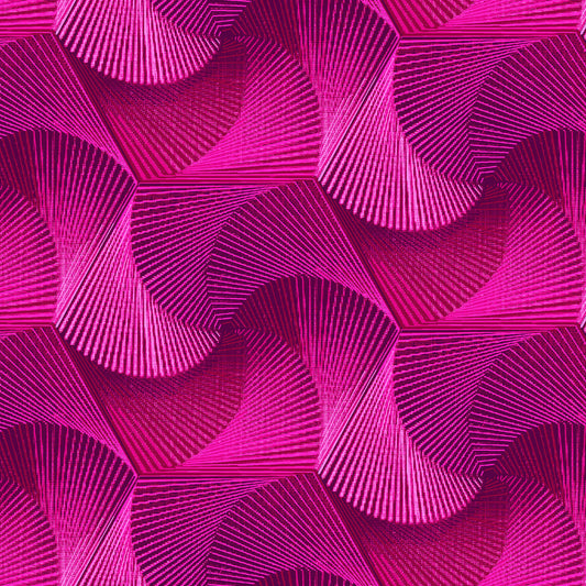 Disco-Tech Pinwheel Magenta    6929-55 Cotton Woven Fabric