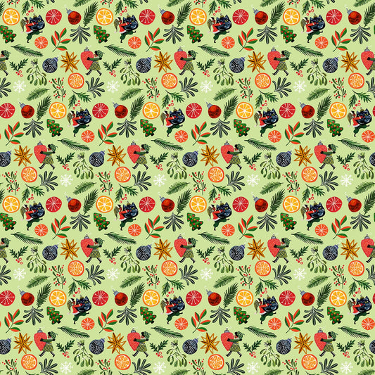 Fantastical Holidays by Miriam Bos Pixies ST-DMB2231MULTI Cotton Woven Fabric