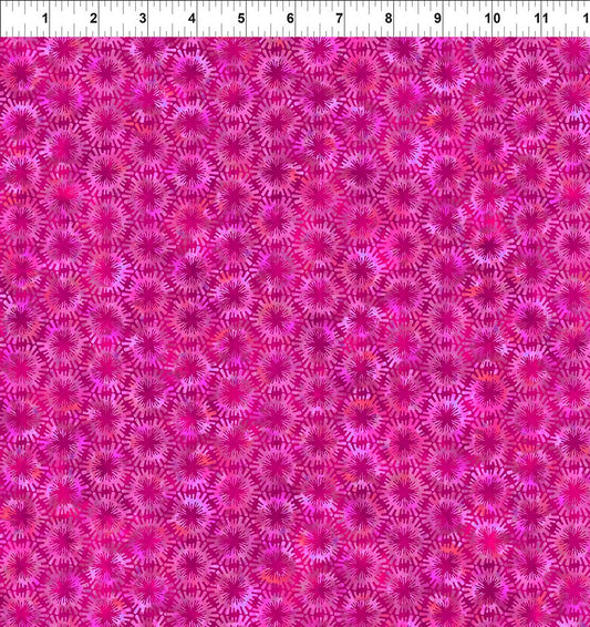 Sunshine by Jason Yenter Poofs Magenta 7ss-2 Cotton Woven Fabric
