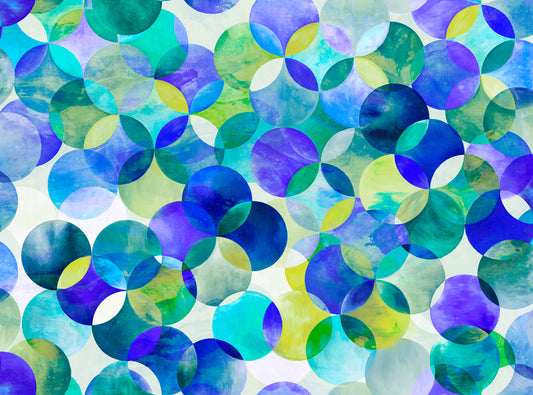 Gradients Parfait Pop Dot Blue Raspberry 33646-14 Cotton Woven Fabric