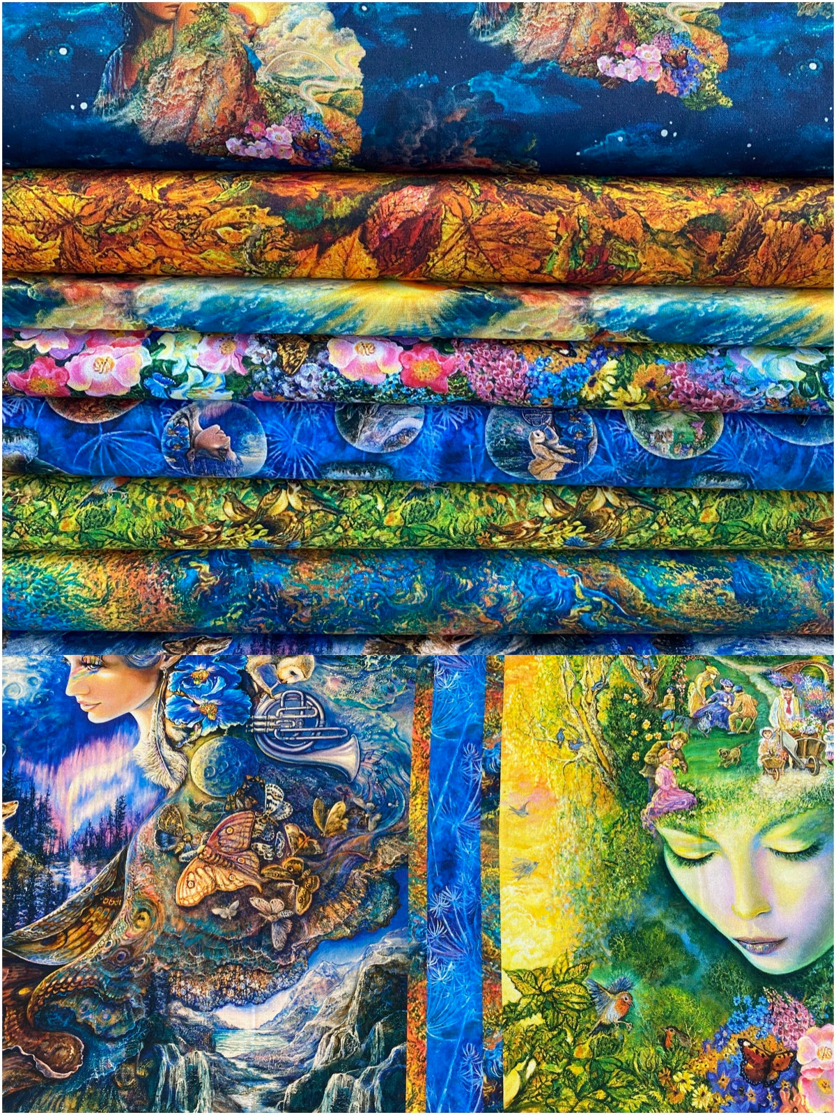 Power Of The Elements Digital by Josephine Wall Fall Foliage    19182-MLT-CTN-D Cotton Woven Fabric