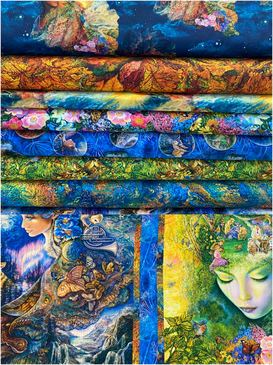 Power Of The Elements Digital by Josephine Wall Elements Goddess    19181-MLT-CTN-D Cotton Woven Fabric