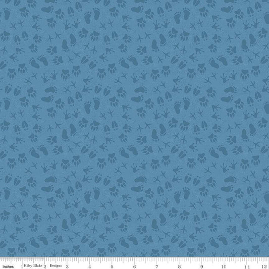 Licensed Legends of National Parks Prints Blue C13285-BLUE Cotton Woven Fabric