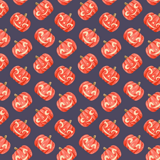 Haunted Garden by Rae Ritchie Pumpkins Astral ST-DRR2524ASTRAL Cotton Woven Fabric