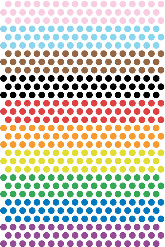 Love is Love Rainbow Dot Natural 8943A Cotton Woven Fabric