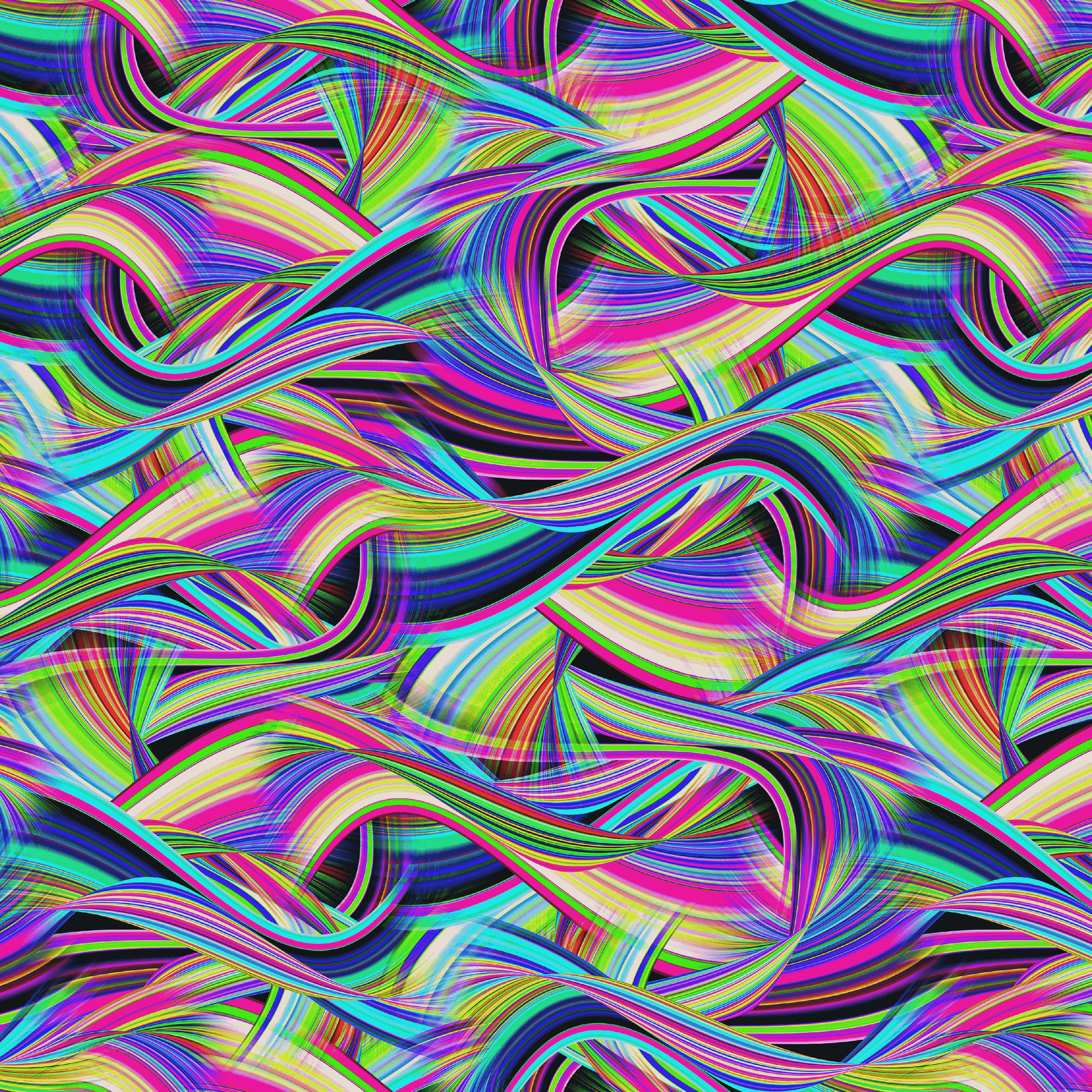 Disco-Tech Rainbow Ribbons 6927-75 Cotton Woven Fabric – The Fabric ...