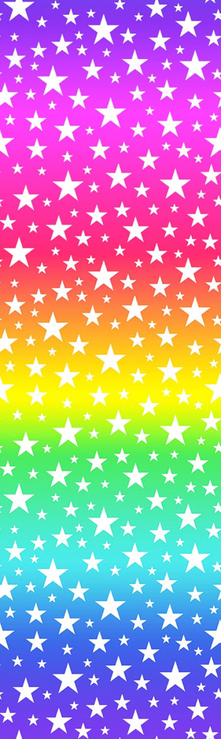 Love to All Rainbow Star Bright    FLLA-D70-A Cotton Woven Fabric