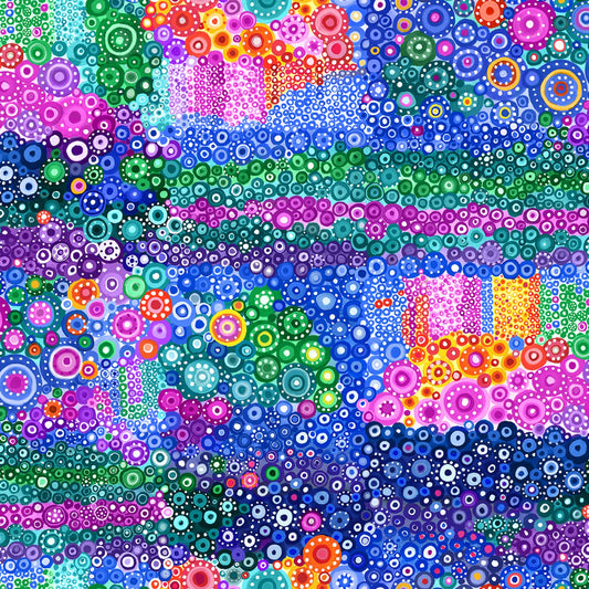 Good Vibes Rainbow U5093H-181 Cotton Woven Fabric