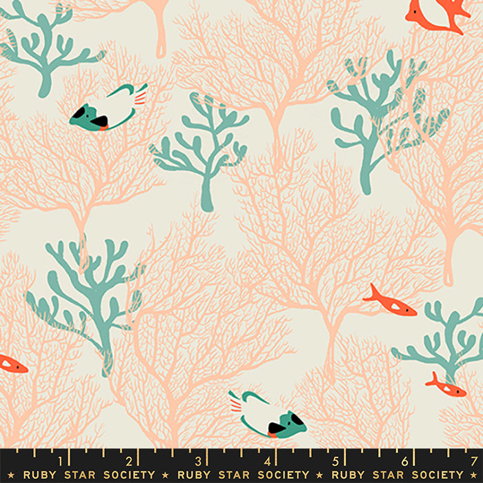 Florida 2 by Sarah Watts for Ruby Star Society Reef Shell      RS2053-11 Cotton Woven Fabric