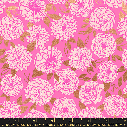 Stay Gold by Melody Miller of Ruby Star Society RS0022-14M Metallic Lipstick Cotton Woven Fabric