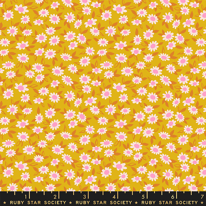 Stay Gold by Melody Miller of Ruby Star Society RS0023-12 Goldenrod Cotton Woven Fabric