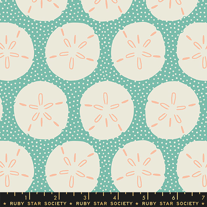 Florida 2 by Sarah Watts for Ruby Star Society Sand Dollars Water     RS2056-13 Cotton Woven Fabric