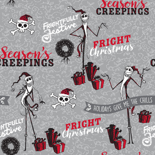 Disney's Licensed Nightmare Before Christmas Seasons Creeping 1902-6277 Cotton Woven Fabric