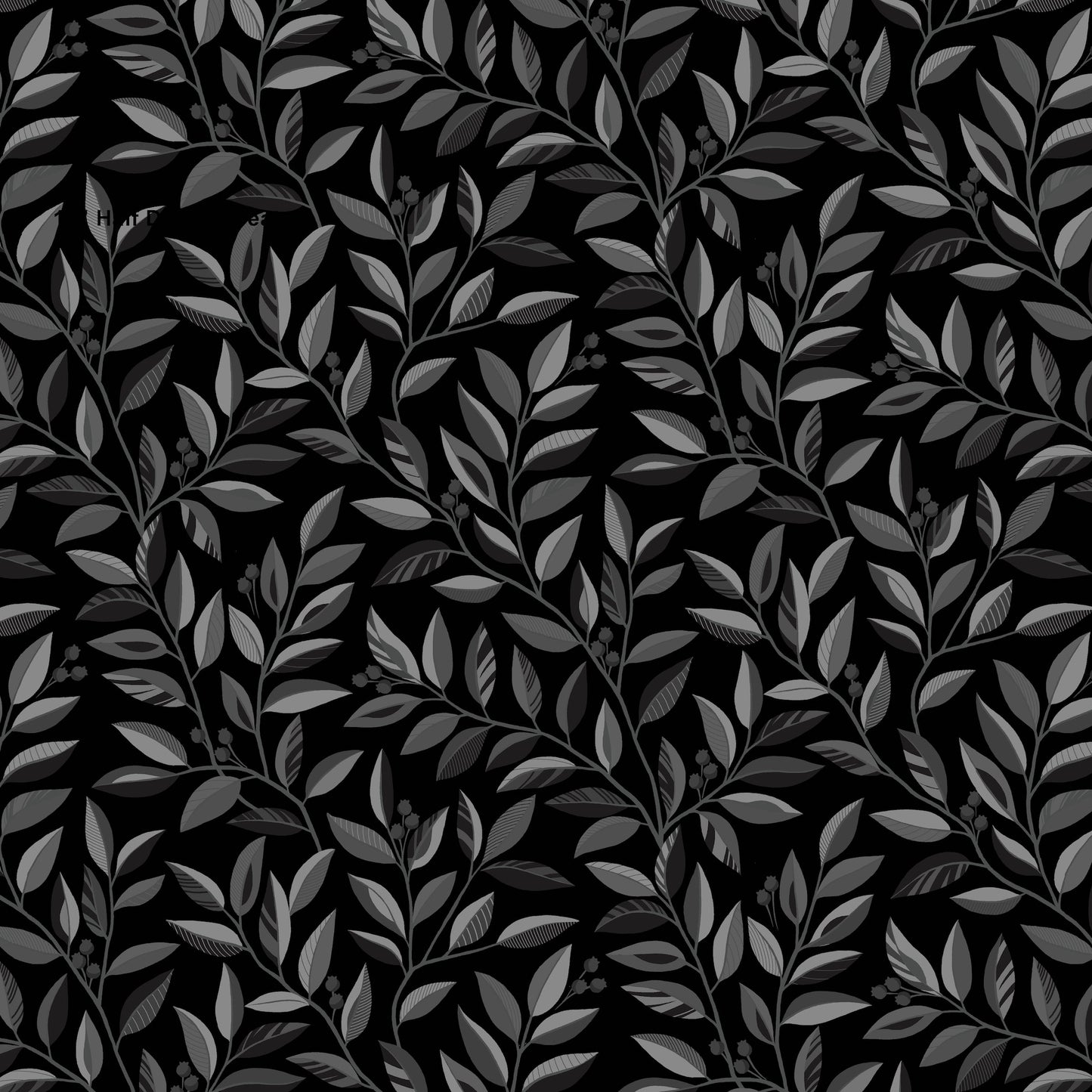 Divine Vines by Color Principle Serpentine Vine Black  118" Wideback   2935W-99 Cotton Woven Fabric