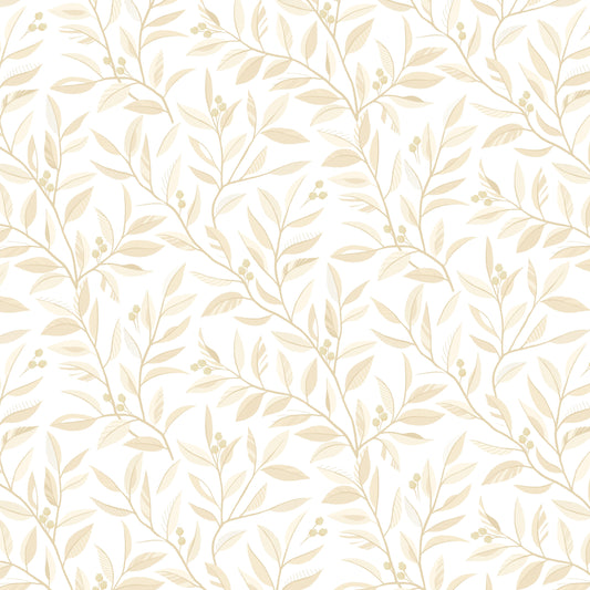 Divine Vines by Color Principle Serpentine Vine Cream 118" Wideback 2935W-44 Cotton Woven Fabric