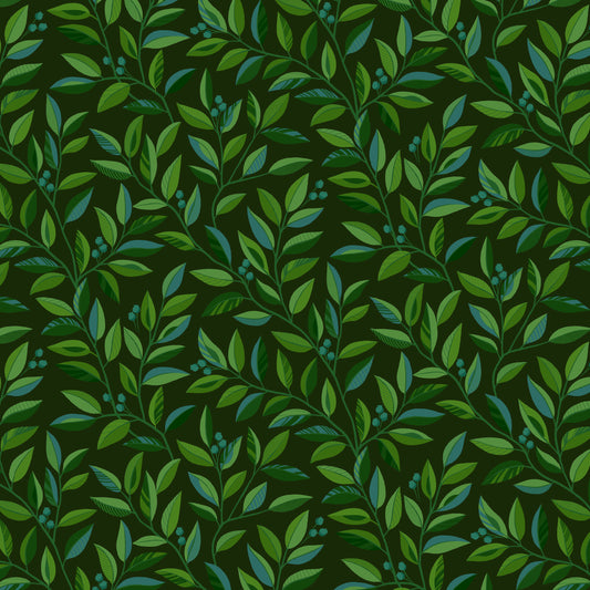 Divine Vines by Color Principle Serpentine Vine Green 118" Wideback 2935W-66 Cotton Woven Fabric