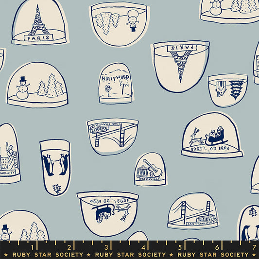 Jolly Darlings by Ruby Star Society Snowglobes Arctic    RS5081-13 Cotton Woven Fabric