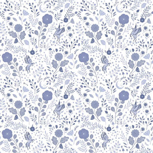 City of Stars Space Dreams White ST-D2267WHITE Cotton Woven Fabric