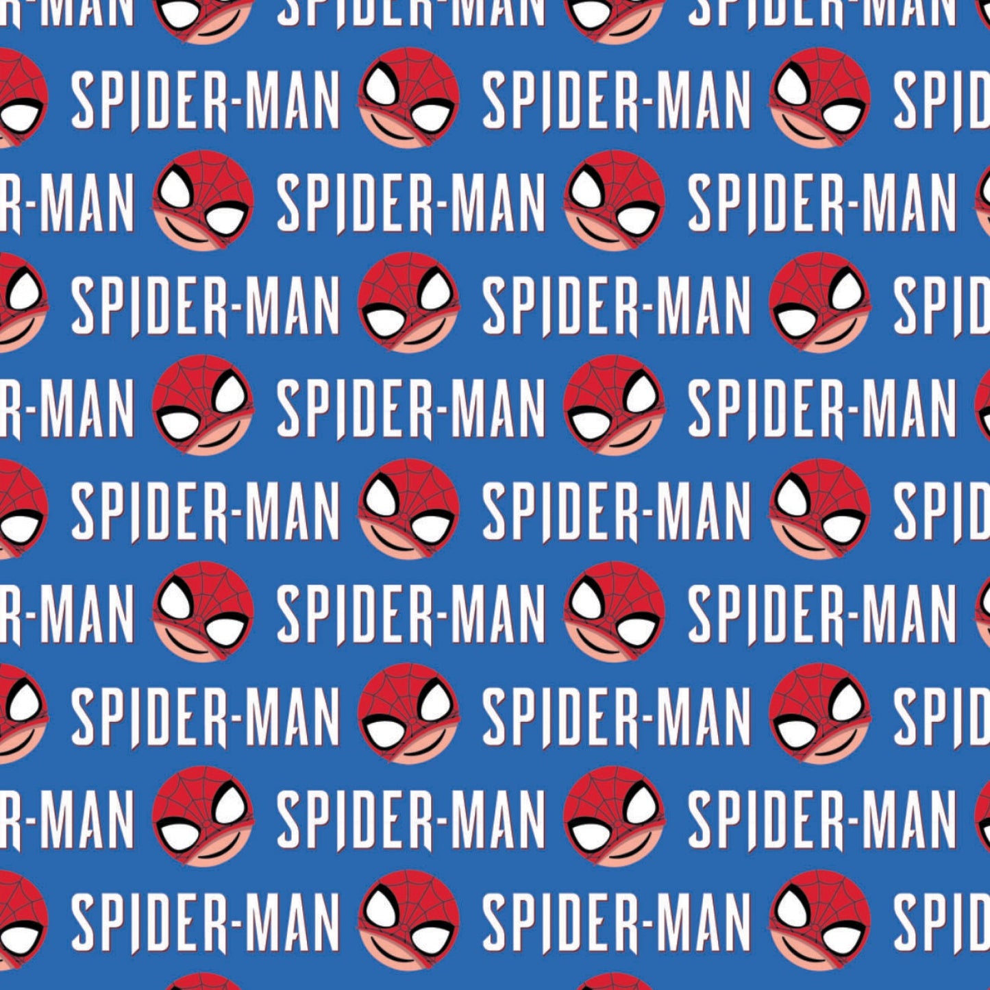 Licensed Spider-Man 4 Spider-Man Logo Blue  13250105-1 Cotton Woven Fabric