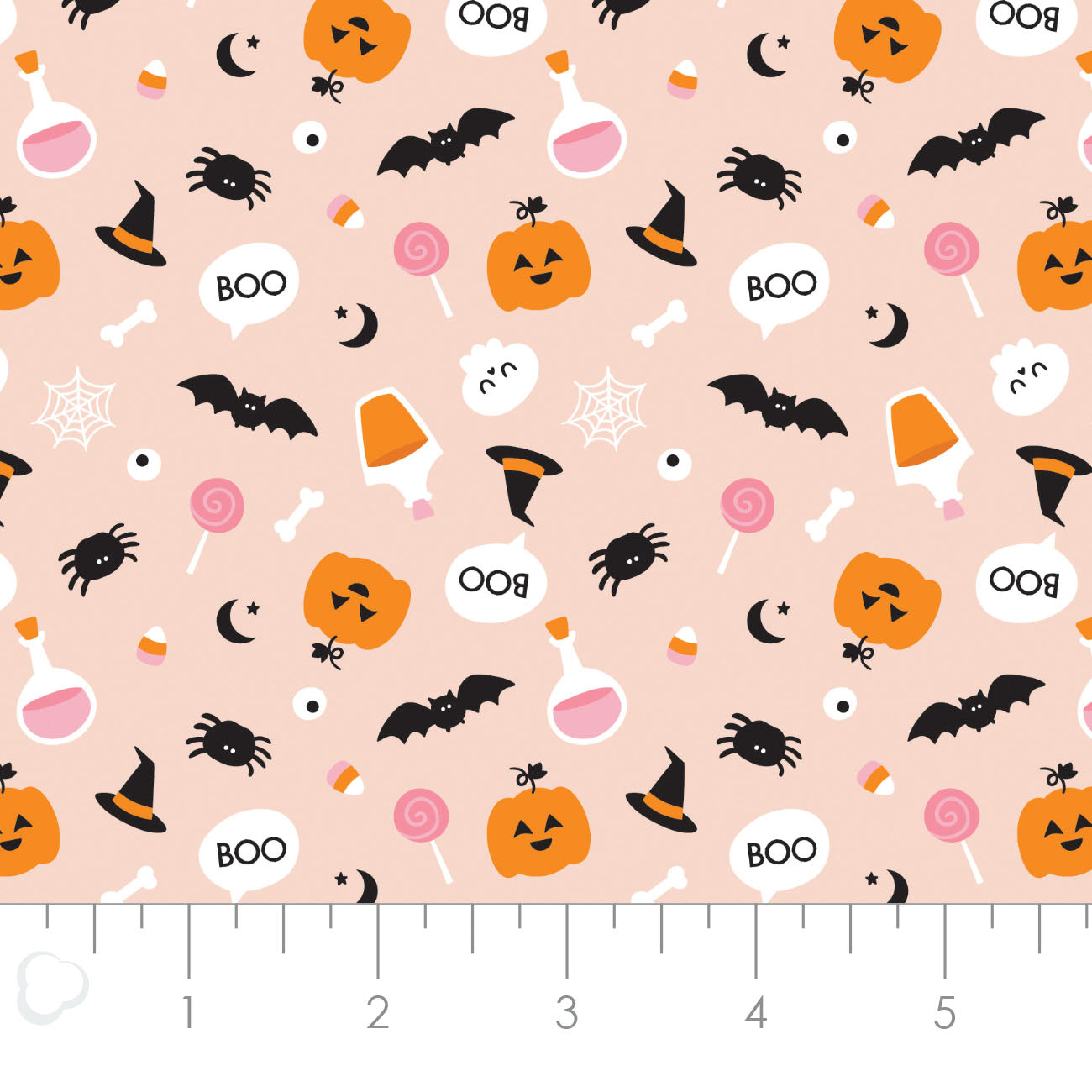 Hey Boo Spooky Season Blush   21211002-01 Cotton Woven Fabric