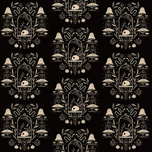 Boo by Faye Guanipa Spooky Toile Black    ST-DFG2455BLACK Cotton Woven Fabric