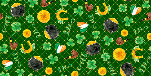 Pot O'Gold St Pat's Toss    29294F Cotton Woven Fabric
