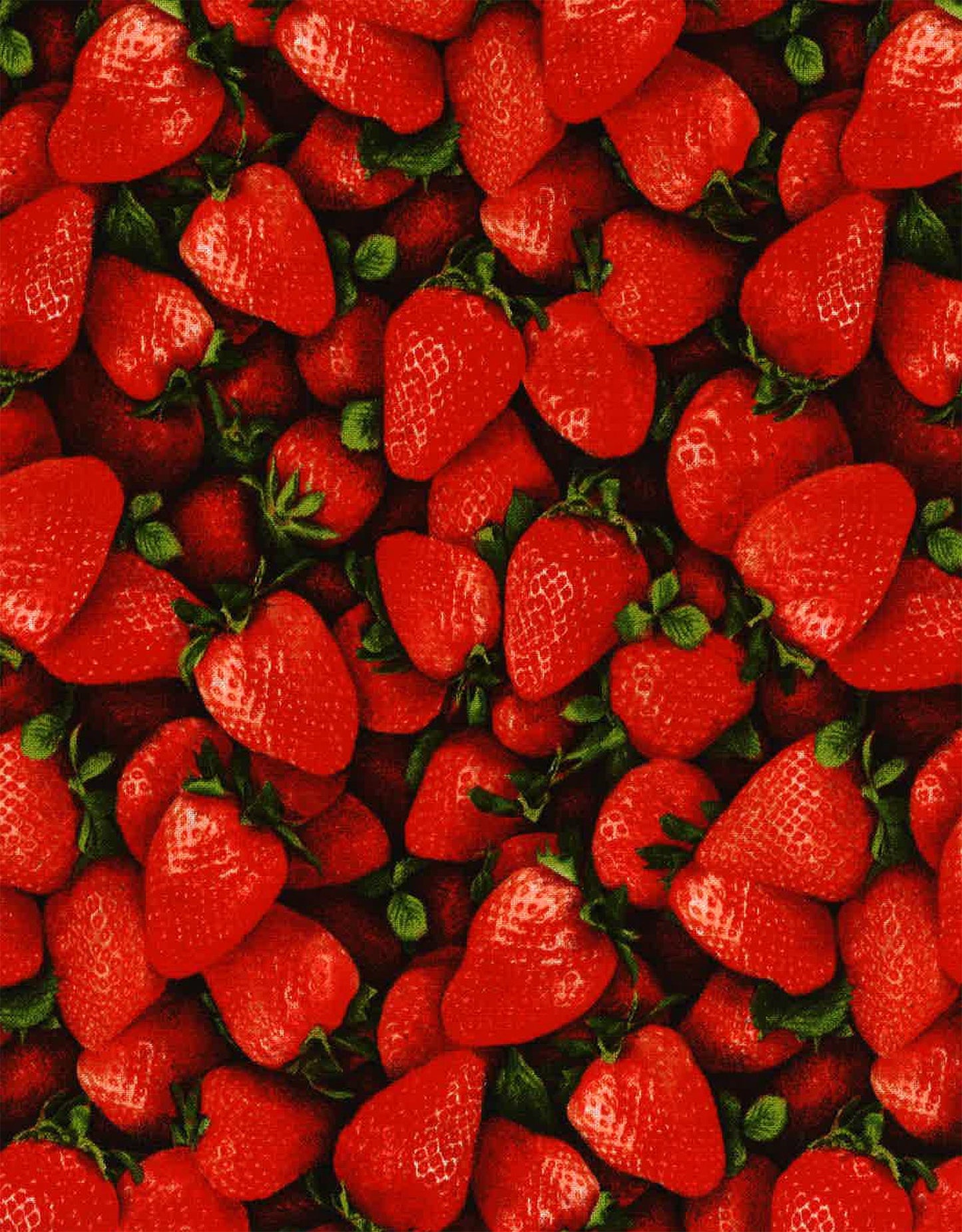 Market Place Digital Strawberries 594921 Cotton Woven Fabric