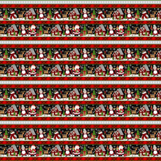 Merry Town by Sharla Fults Stripe 6373-89 Cotton Woven Fabric