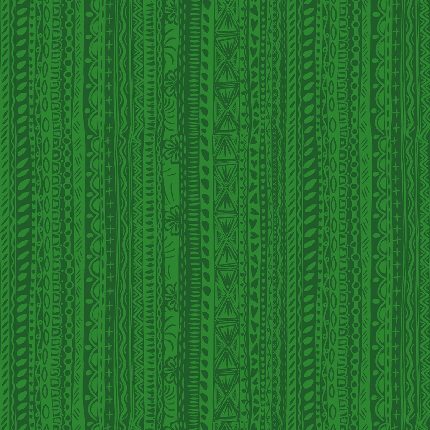 Amor Eterno by Crafty Chica Stripes Green    C11814R-GREEN Cotton Woven Fabric