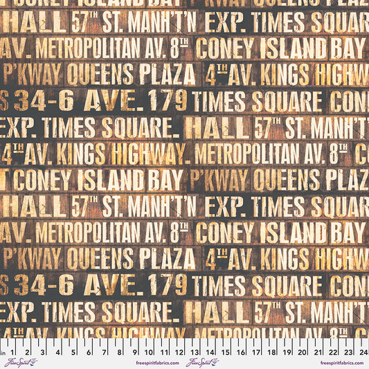 Embark by Tim Holtz Eclectic Elements Canvas Cloth Subway Signs Neutral Cotton Canvas Cloth CCTH005.NEUTRAL Canvas