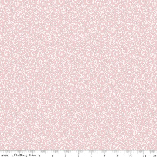 Falling in Love by Dani Mogstad Swirls Blush C11282-BLUSH Cotton Woven Fabric