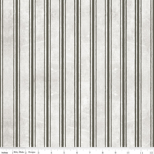 Pumpkin Patch by J. Wecker Frisch Terrifying Ticking Gray    C14578-GRAY Cotton Woven Fabric