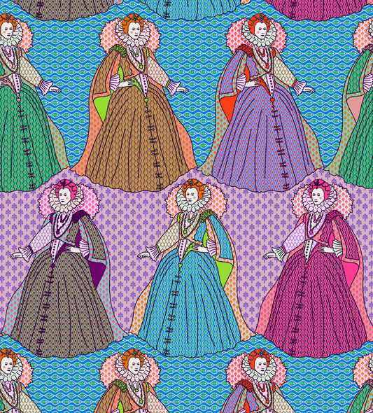 New Arrival: Nicole's Prints The Queen Monarch Bright  9037A Cotton Woven Fabric